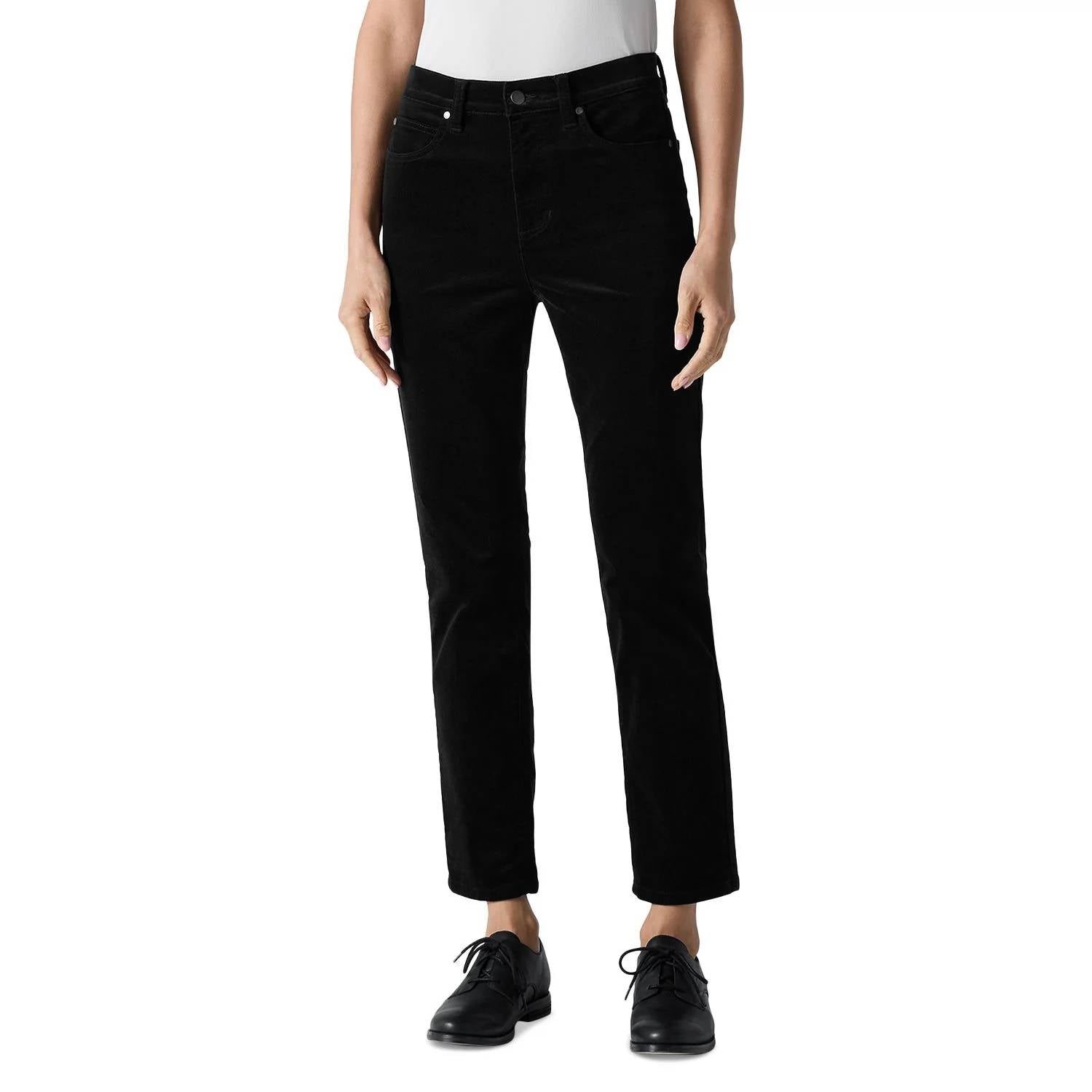 Eileen Fisher - Velveteen High Rise Ankle Slim Jeans