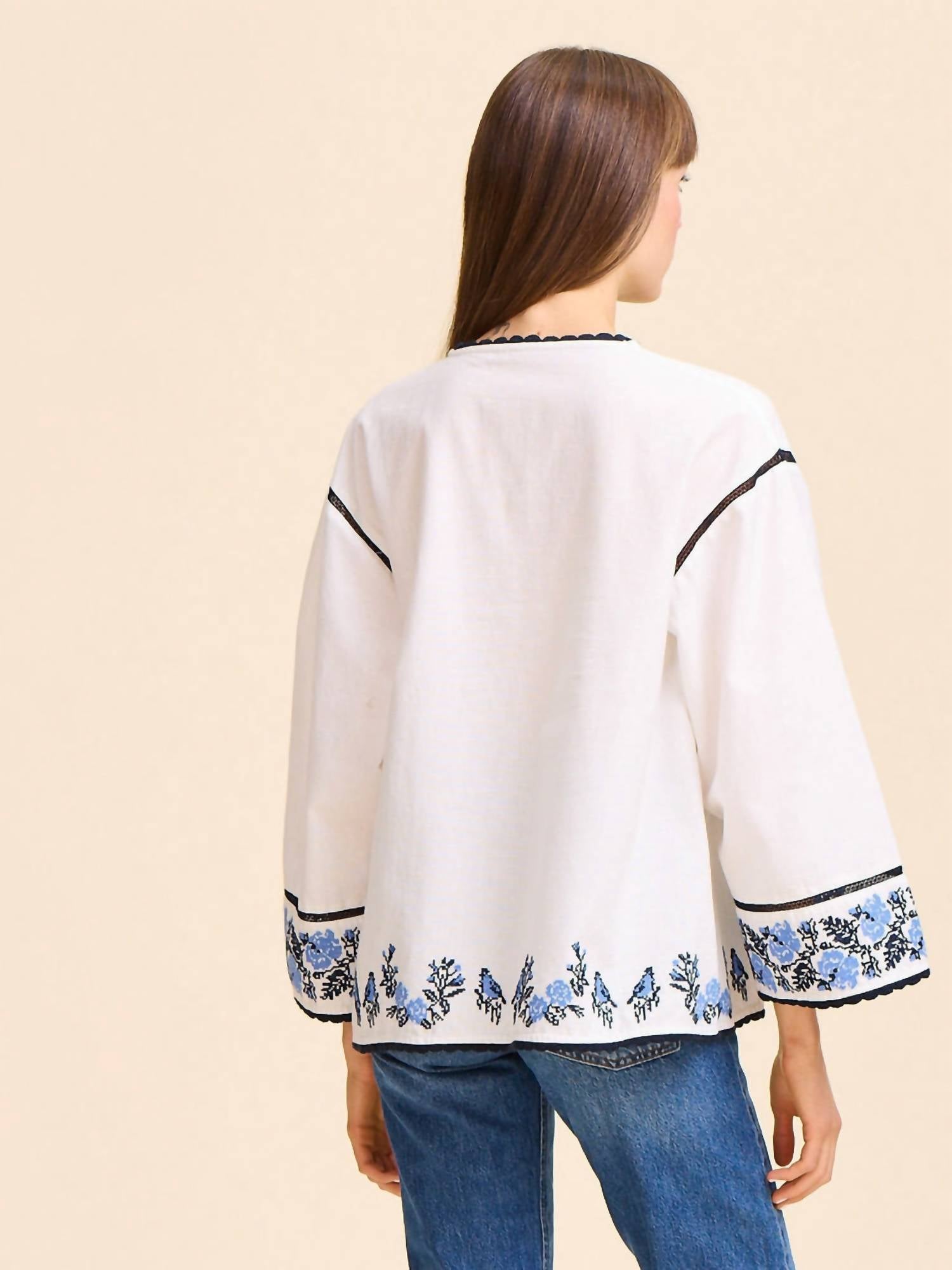 Mille - Angelica Tassel Tie Top