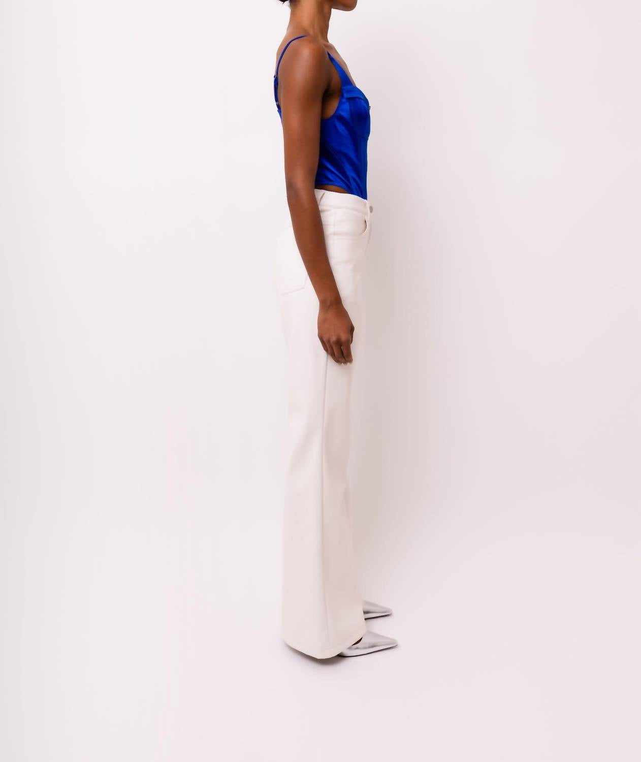 Amylynn - Faux Leather Flared Wide Leg Matte Pants