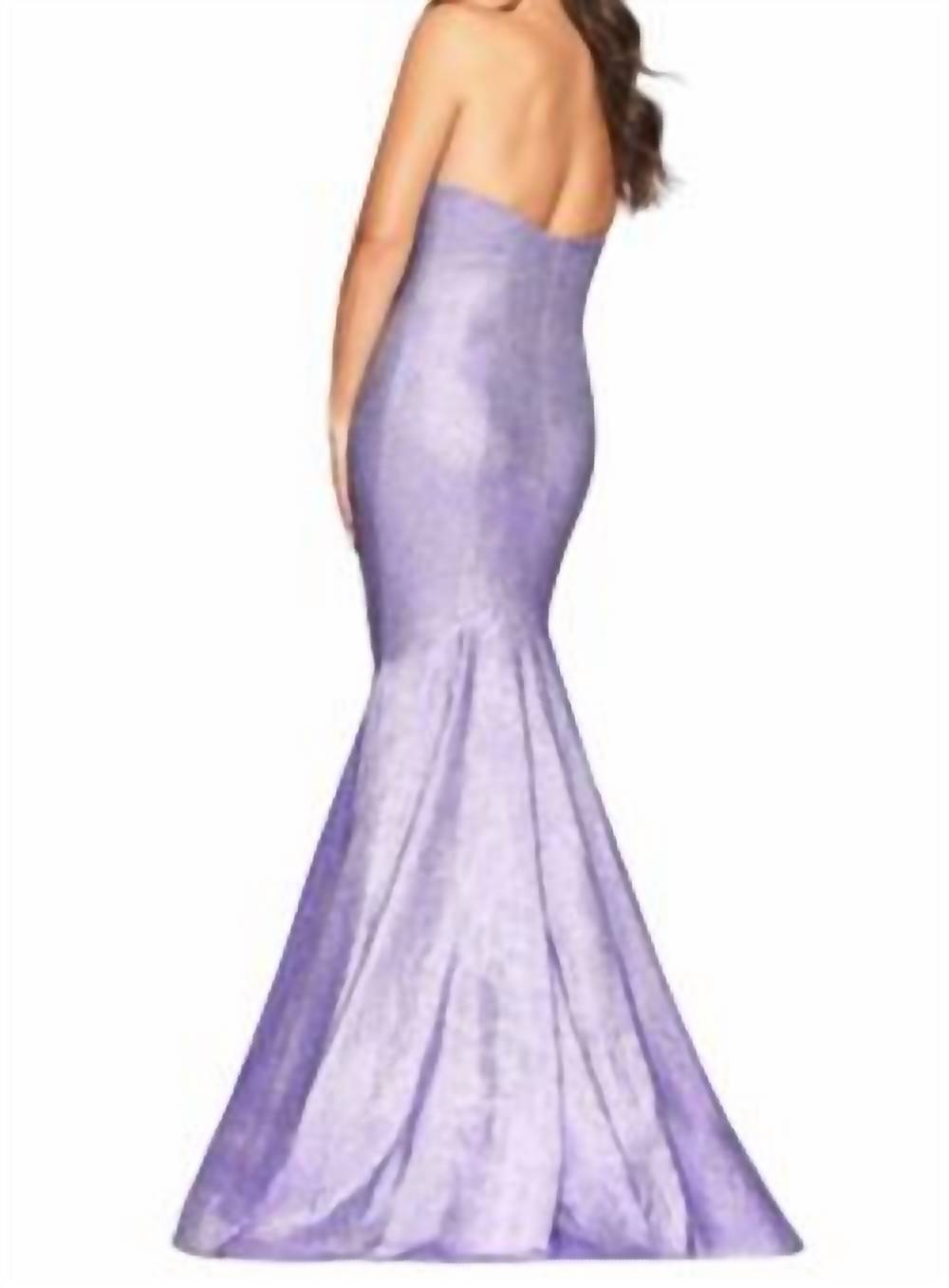 Faviana - Metallic Mermaid Gown