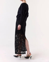 Brodie Cashmere Maldives Boat Neck Sweater in black - women's sweater - view 4