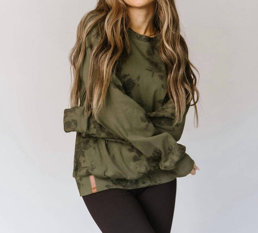 Ampersand Ave - Floral Crew Pullover Top