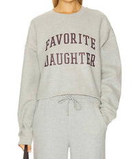 Favorite Daughter - Cropped Collegiate Sweatshirt