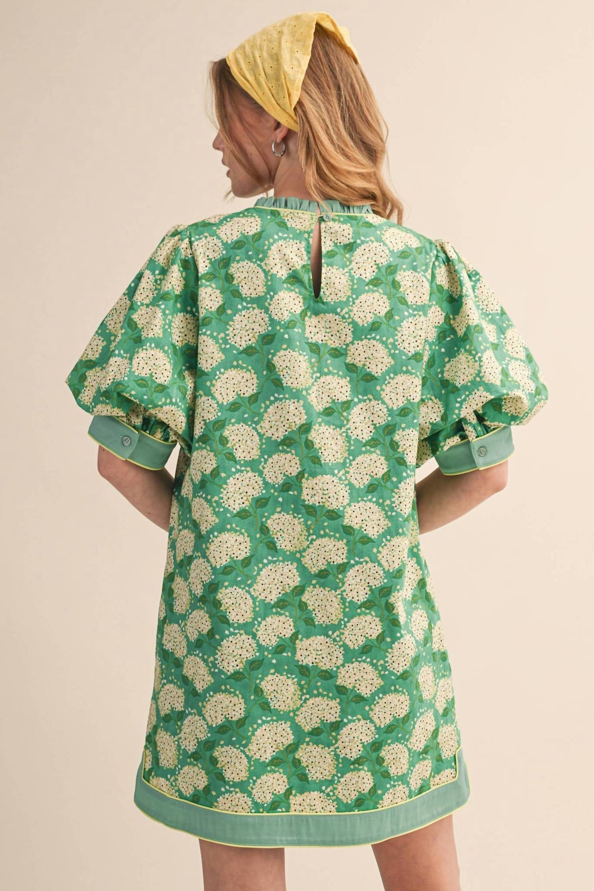 &Merci - Puff Sleeve A-line Mini Dress