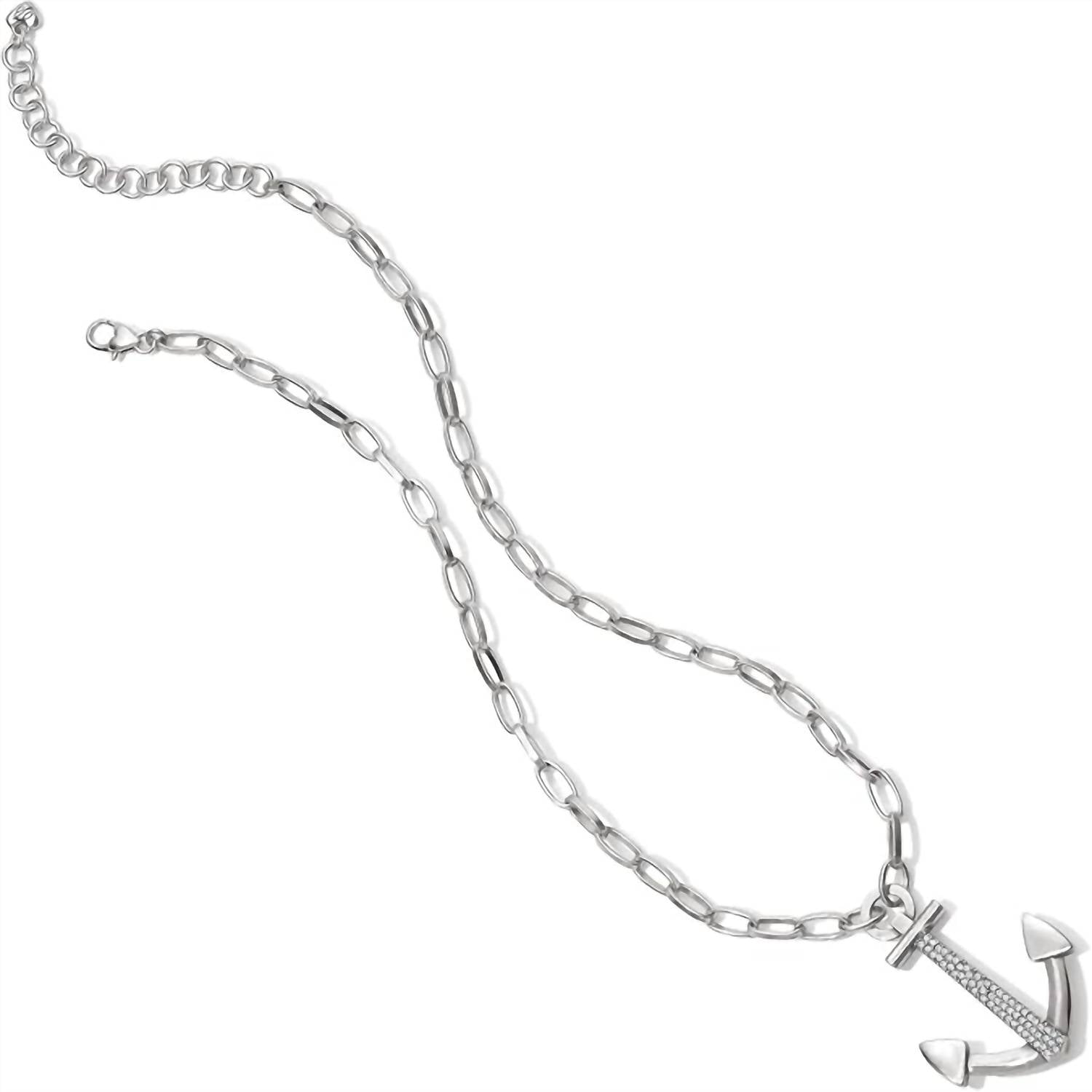 Brighton - Large Anchor Necklace with Crystals