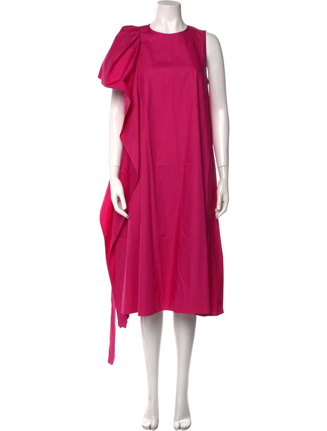 Psophia - Women's Crew Neck Midi Dress