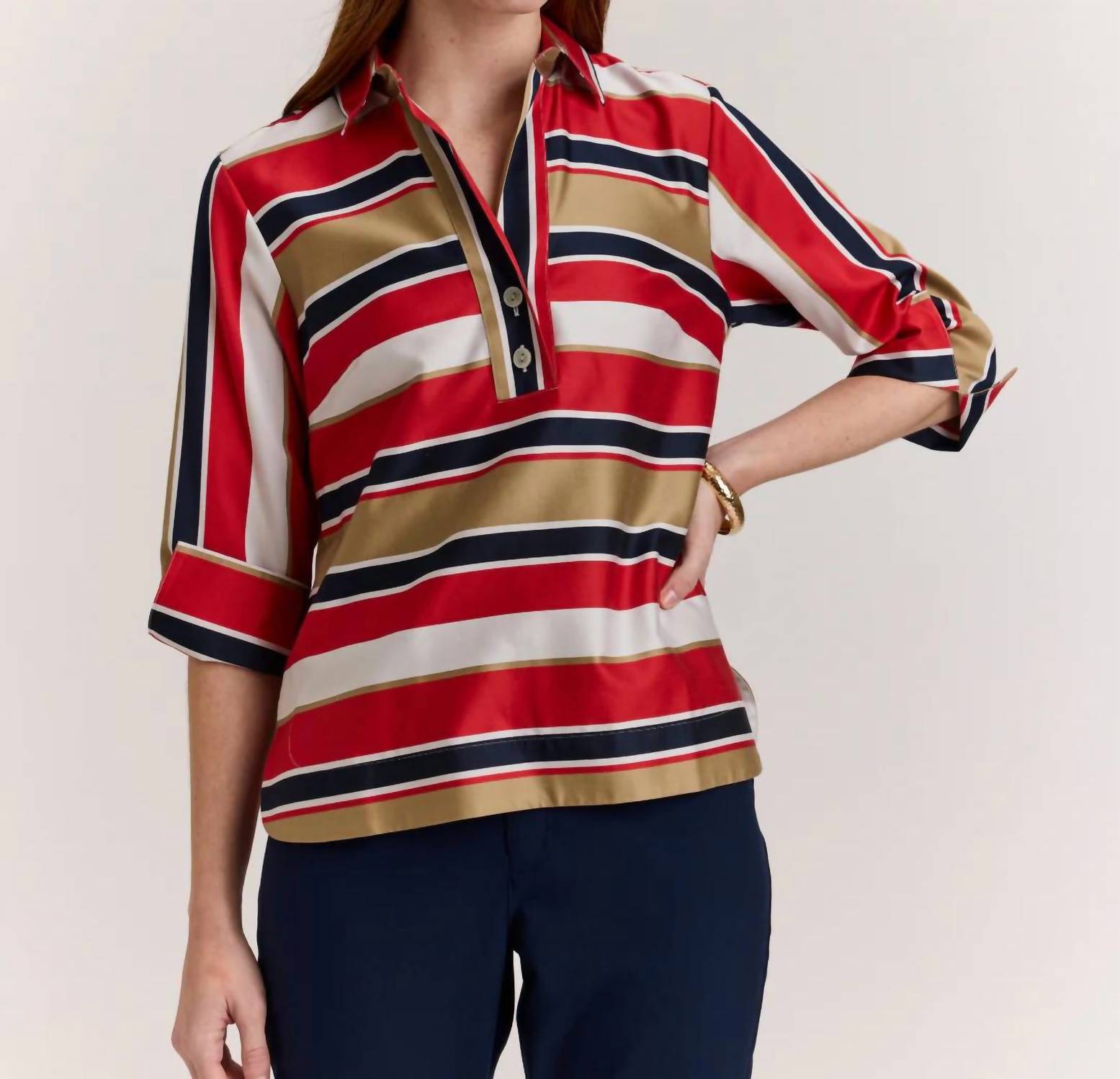 Hinson Wu - Aileen 3/4 Sleeve Blouse