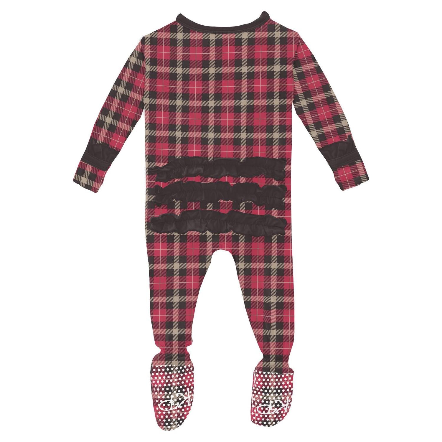Kickee - Kids' Ruffle Footie with Snaps