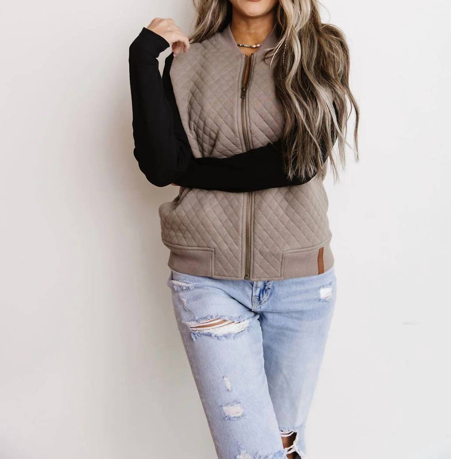 Ampersand Ave - Quilted Bomber Jacket