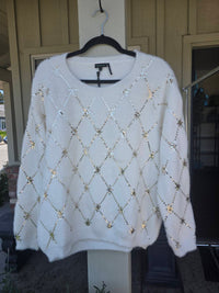 Tricotto - Women's Crew Neck Sparkle Sweater