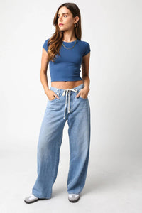 Olivaceous - Hallie Crewneck Top