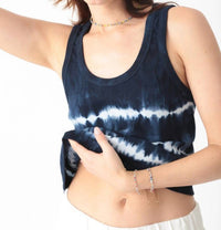 Electric & Rose - Tie-dye Linear Scoop Tank Top