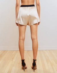 HEROINE SPORT Smooth Satin Boxer in champagne - women's shorts - view 5