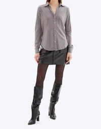 CHRLDR Amrat Jersey Blouse in graphite - women's blouse - alternate view