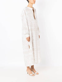 Valentino - Geometric Print Silk Cotton Dress