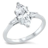 Starlette Women's Marquise Maggie Engagement Ring in silver - women's jewelry