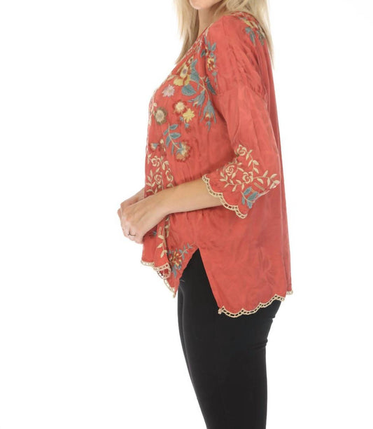 Johnny Was - Gabriela Floral Embroidered Blouse