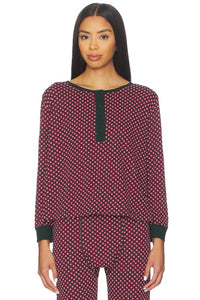The Great. - Crop Sleep Henley Top