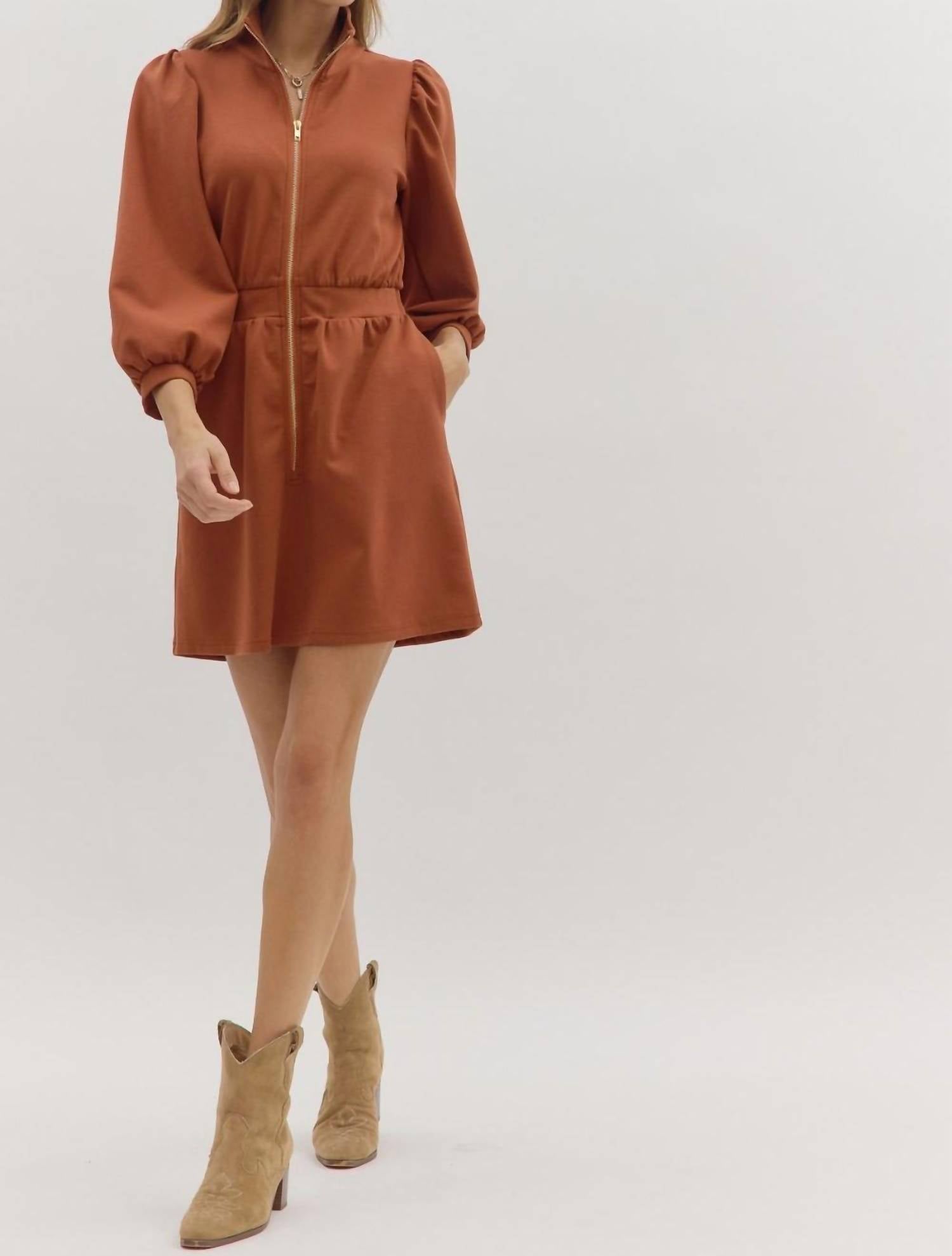 Entro - More Than Ready Zipper Dress