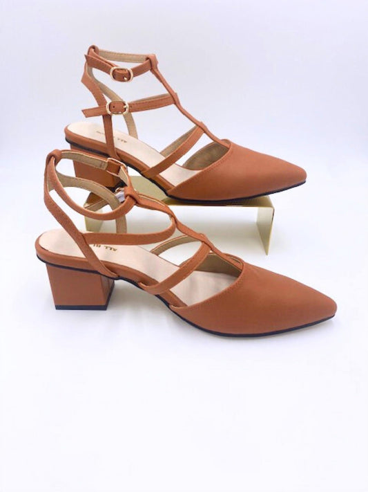 All Black - Women's Gladiator Block Heel Sandal