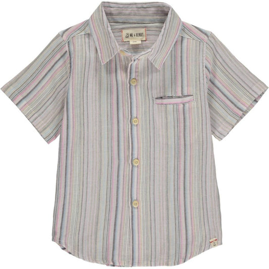 Me & Henry - Boy's Multi Stripe Short Sleeved Shirt