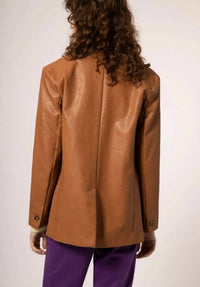 Frnch - Luana Faux Leather Blazer