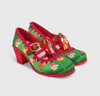 Hot Chocolate Design Women's Mid Heels Elf Mary Jane Pump in multi xmas - women's heels