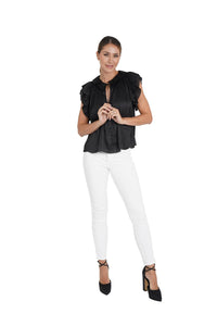 Love Token - Daphne Flutter Sleeve Top