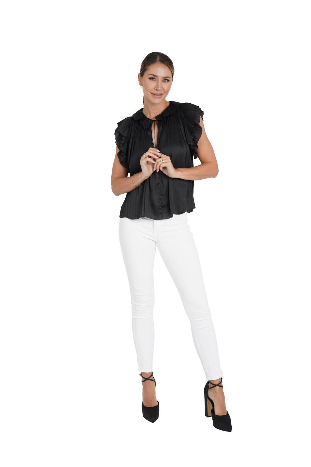 Love Token - Daphne Flutter Sleeve Top