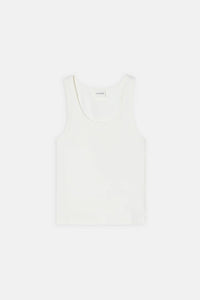 CLOSED Classic Tank Top in ivory - women's tank top - view 7