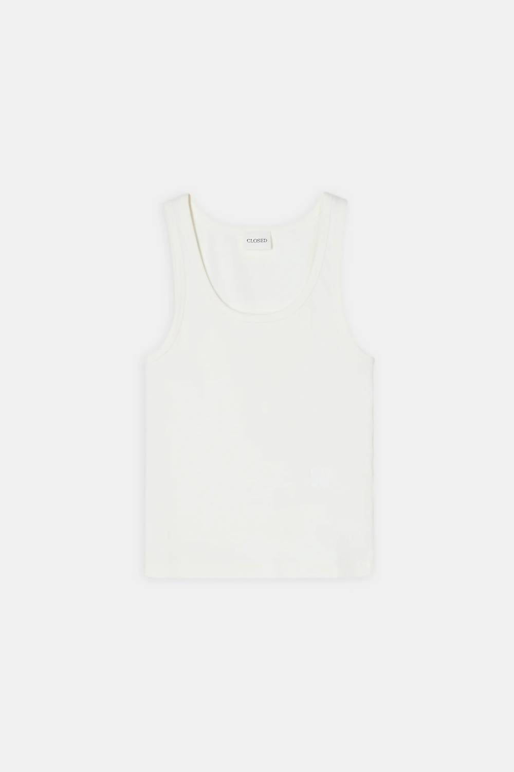 CLOSED Classic Tank Top in ivory - women's tank top - view 7