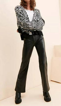 Free People Love Language Low Rise Slim Pants in black - women's jeans - alternate view