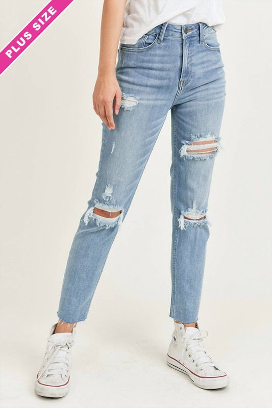 Risen - Deena Relaxed Fit Skinny Denim - VOLUME