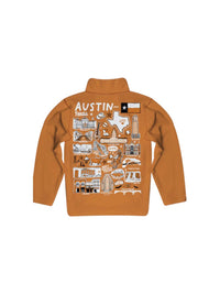Vive La Fete - Kid's Austin Texas Performance Fleece Jacket