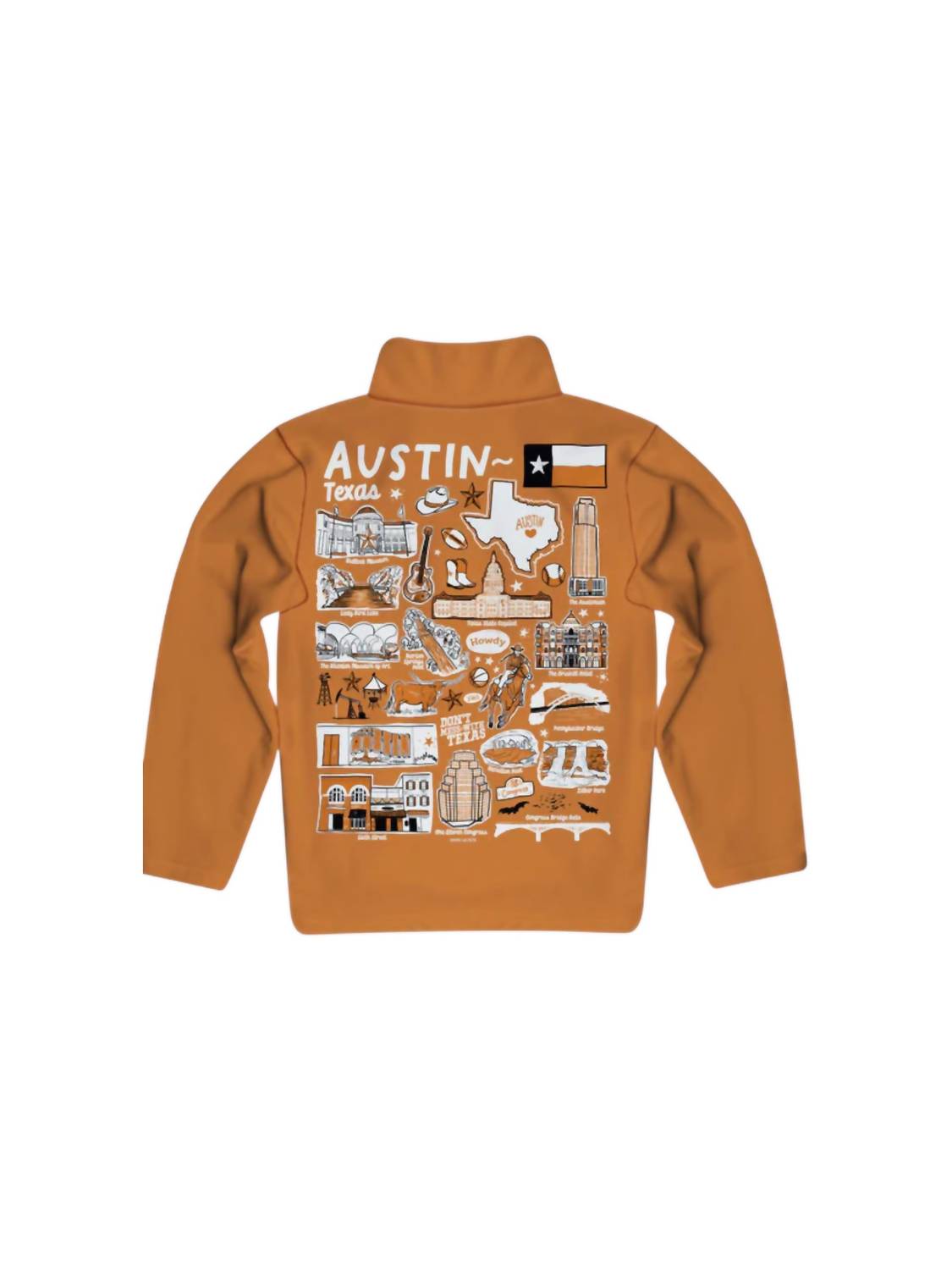 Vive La Fete - Kid's Austin Texas Performance Fleece Jacket