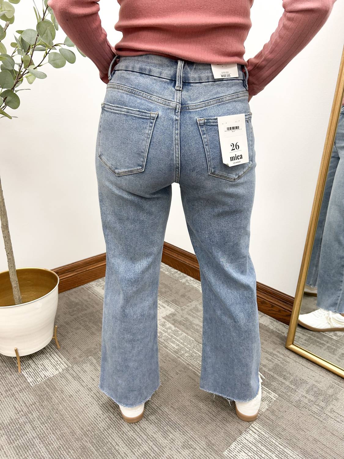 Mica Denim - Super High Rise Wide Leg Jeans