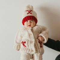 Huggalugs - Candy Cane Cardigan Sweater