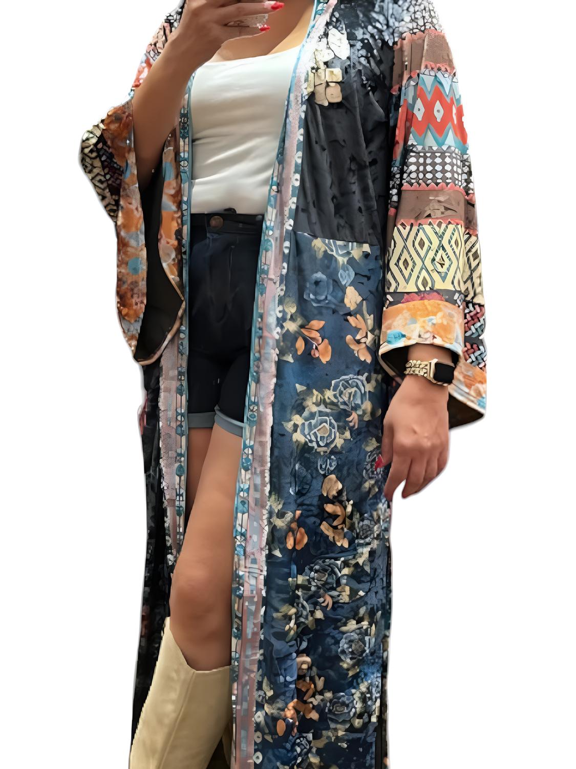 Sj Style - Boho Patchwork Kimono