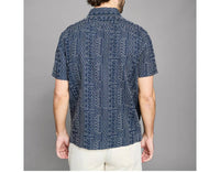 Billy Reid - Short Sleeve Geo Stitch Embroidered Treme Shirt