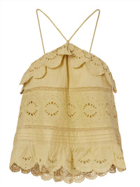 ISABEL MARANT Prisha Top in light ochre - women's shirt - view 4