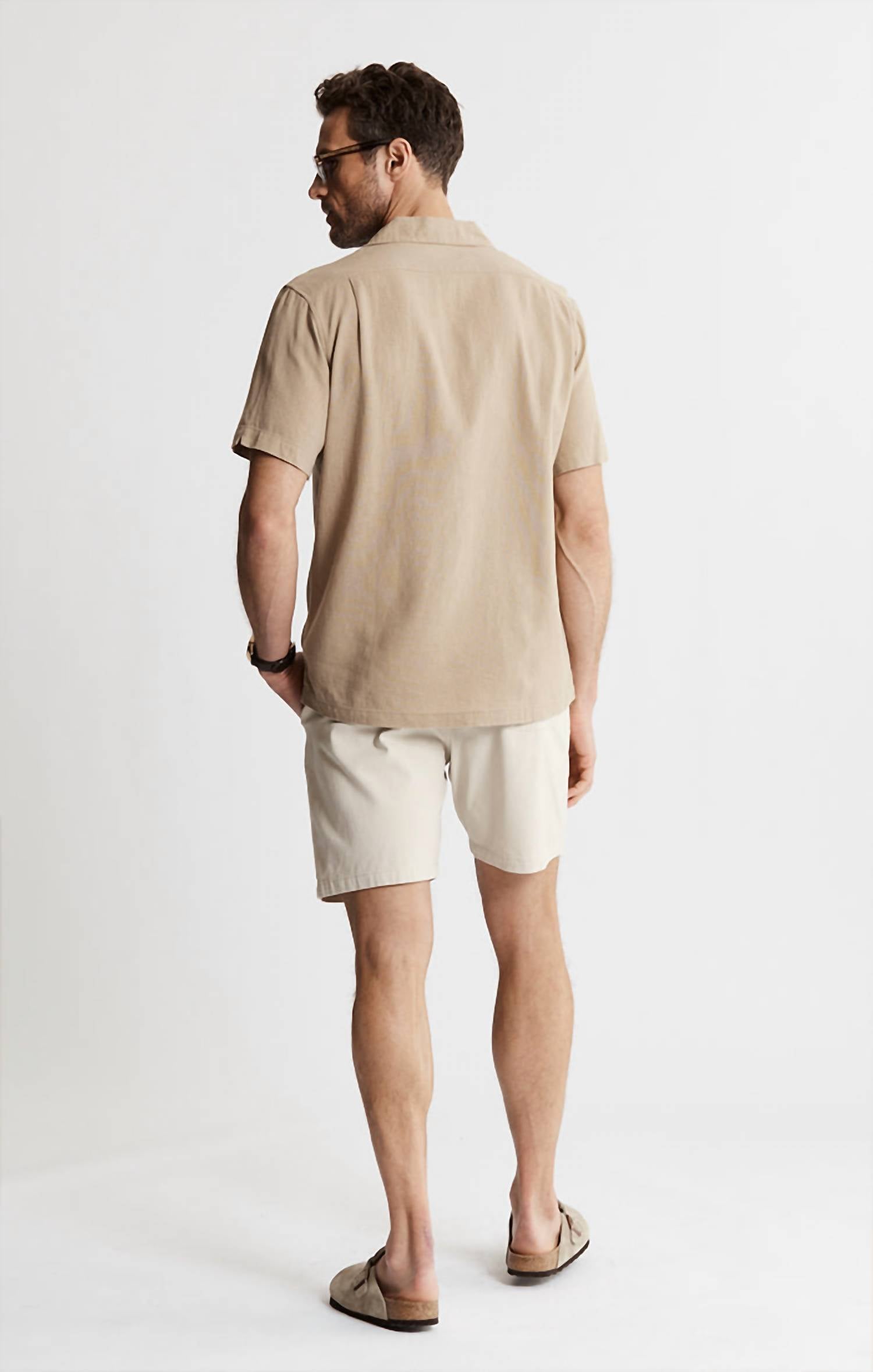 Jachs New York - Linen Suffolk Short Sleeve Camp Shirt