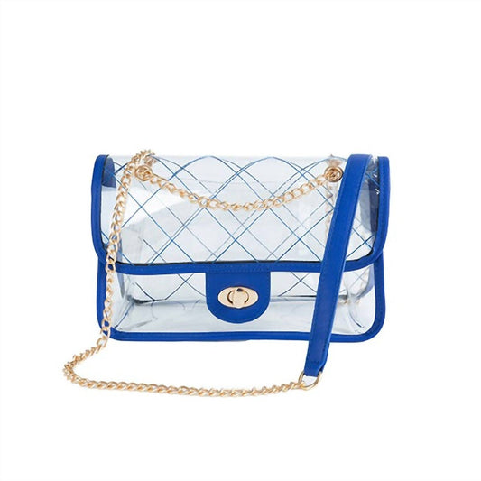 Bella Chic - Women's Quilted Clear Pvc Bag