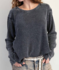 Easel - Ash Waffle Top