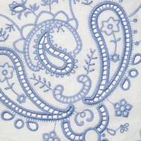 Self-Portrait - Embroidered Linen Top