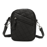 Selini New York - Women's Vegan Leather Diamond Quilt Mini Crossbody Bag
