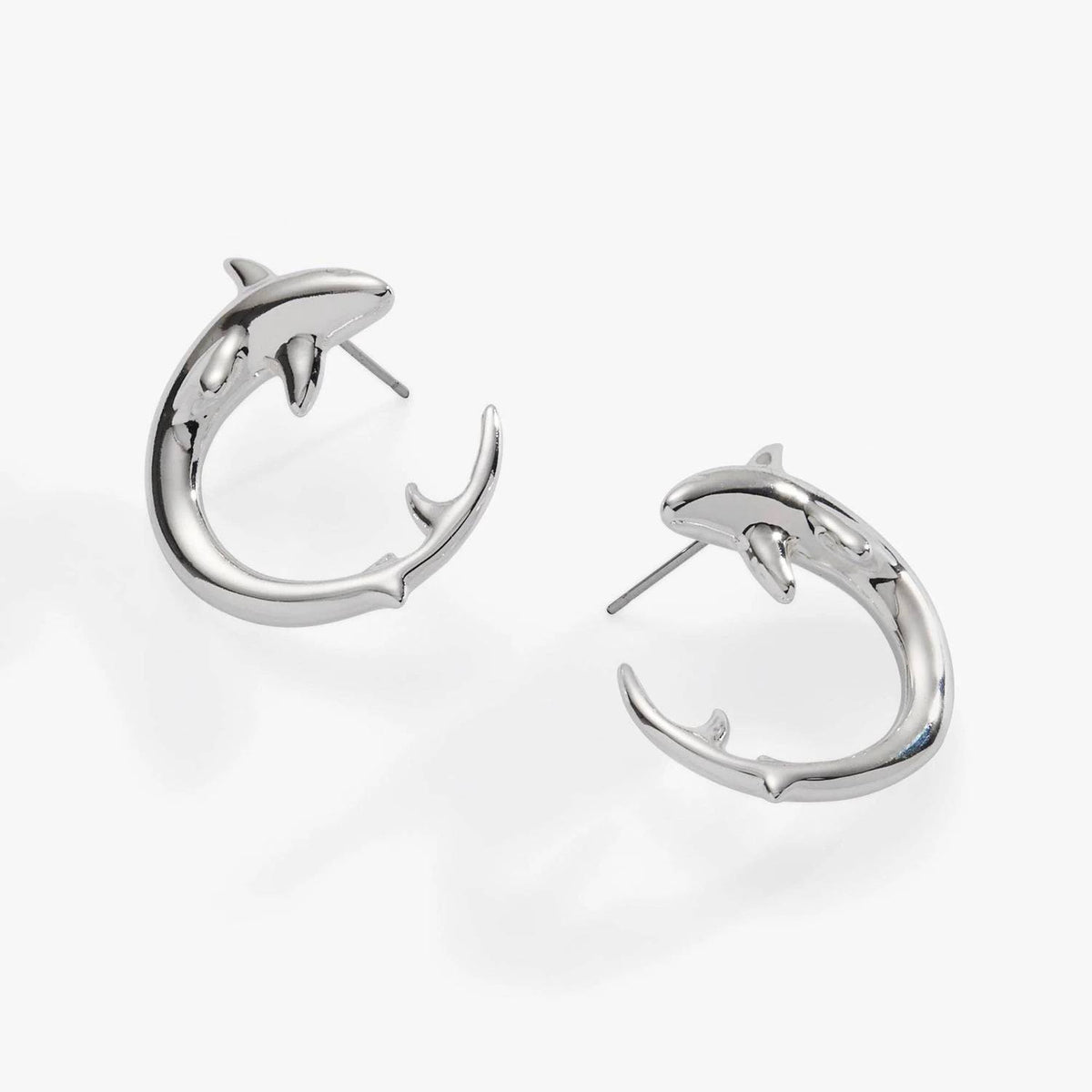 Alex & Ani - Women's Shark Hoop Earring