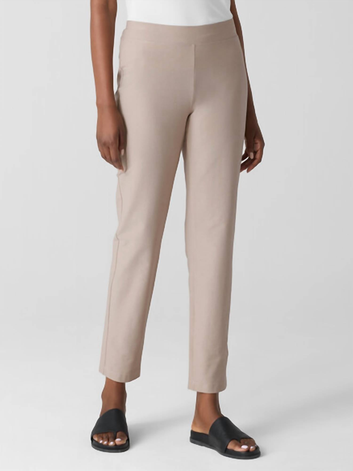 Eileen Fisher - Washable Stretch Crepe Slim Pant