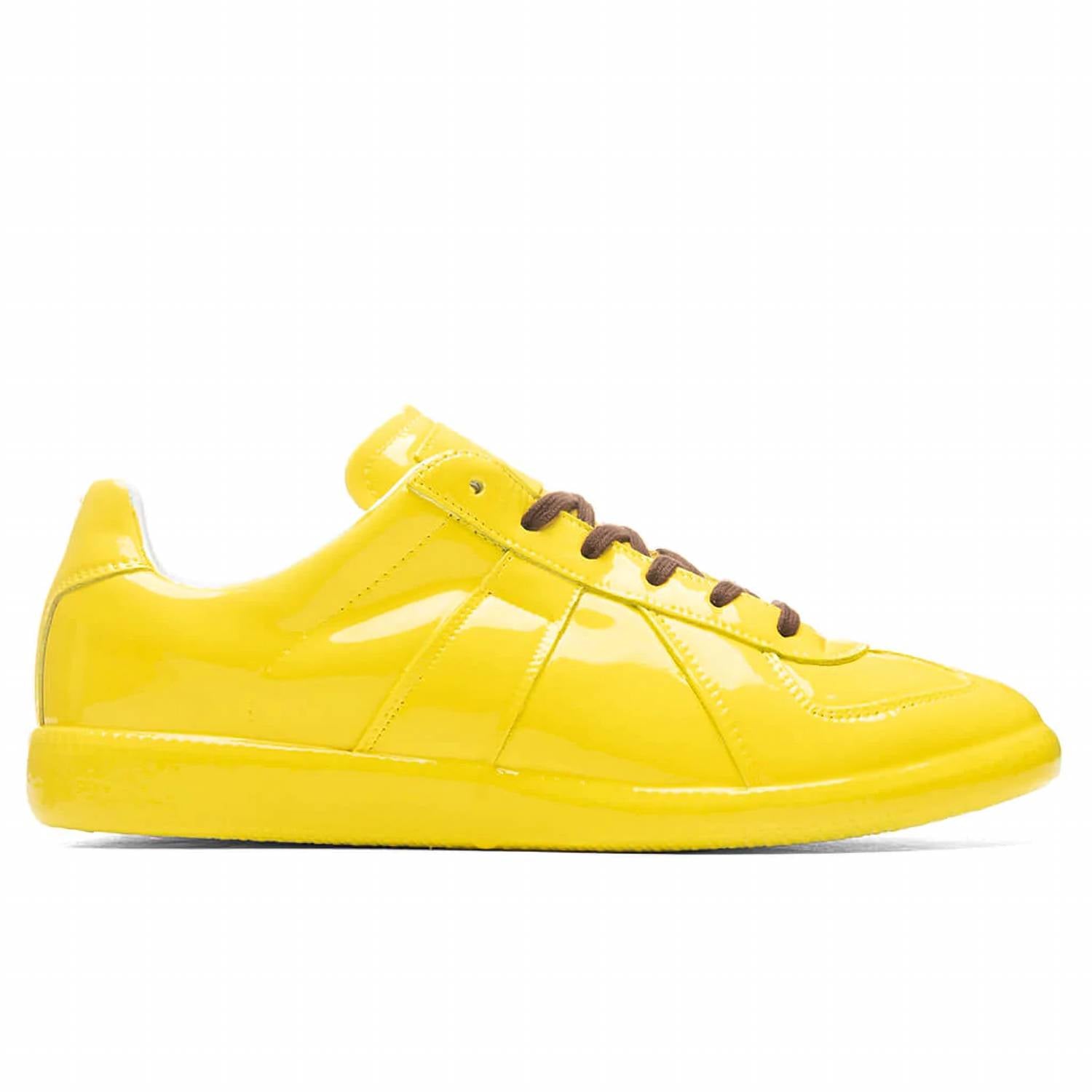 Maison Margiela Unisex The Replica Sneakers in spectra yellow - women's sneaker - detail view