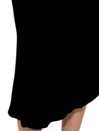 STARKx Farah Velvet Skirt in black - women's skirt - detail view