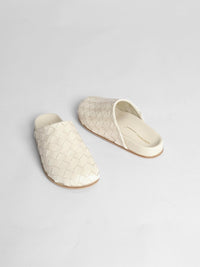 INTENTIONALLY BLANK Women's Aggie Slip On Mules in cream - women's shoe - alternate view